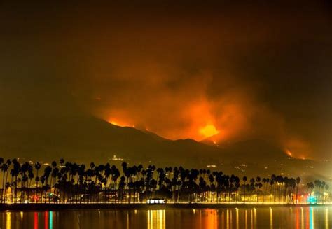 California Wildfires Latest Update Thomas Fire Now Third Largest In