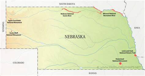 Map Of Nebraska State Parks