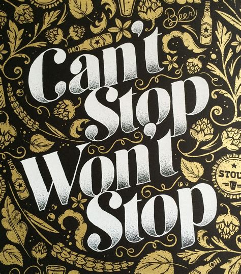 Cant Stop Wont Stop Behance