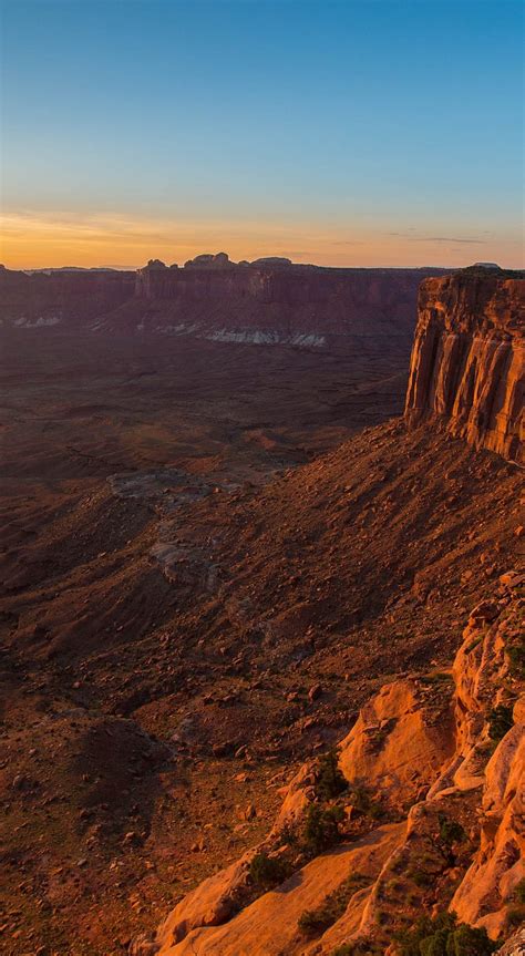 Sunset Canyonlands Utah Landscape National Park Nature Desert