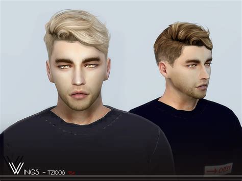 Wingssims Wings On1208 Sims 4 Hair Male Sims Hair Men