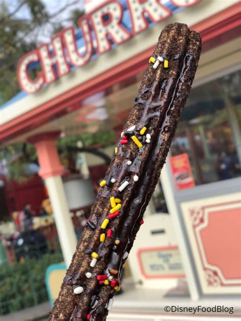 Disneyland Food Review Celebration Mickey Chocolate Churro For Get