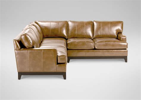 Arcata Leather Sectional Quick Ship Sectionals Leather Sectional Sectional Living Room