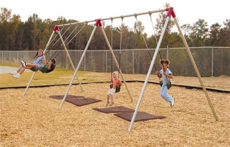 The Standard Commercial Swing Set Promotes Upper Body And Leg Strength