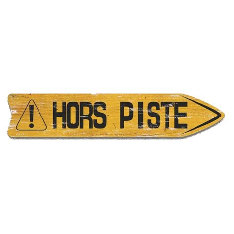 Flèche De Signalisation Hors Piste Blackpeuf 50 Cm