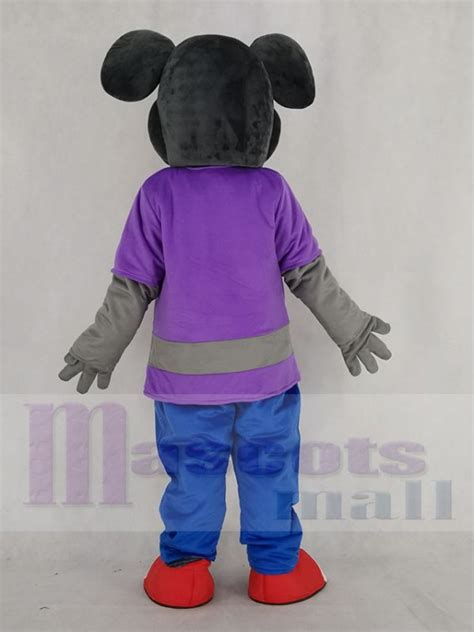 Chuck E Cheese Mouse With Beige Face Mascot Costume