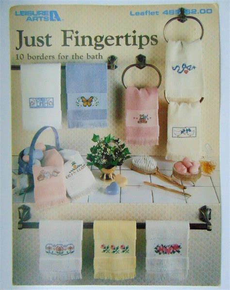 Counted Cross Stitch Just Fingertips Towels Bibs Etsy Counted Cross