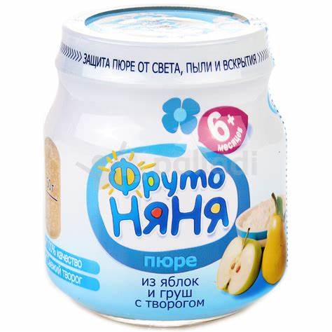 Пюре Фруто Няня 100г яблоко/груша/творог ст/б купить за 54 руб. с Картинка - Пюре Фруто Няня 100г яблоко/груша/творог ст/б купить за 54 руб. с
