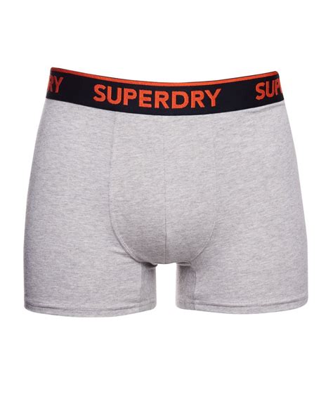 Superdry Organic Cotton Classic Boxer Triple Pack For Mens