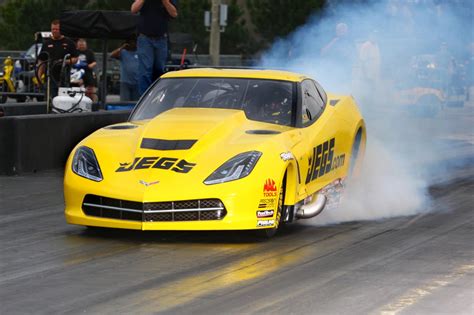 Troy Coughlin Unveils New Jegs Pro Mod C7 Corvette During Testing