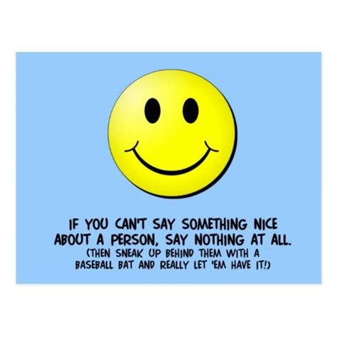 If You Cant Say Something Nice Postcard