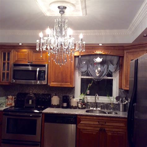 I just love gray cabinets, wow! Kitchen Ceiling Tray and crown molding. | Kitchen ceiling ...