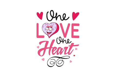 Premium Vector One Love One Heart Valentines Day T Shirt Design