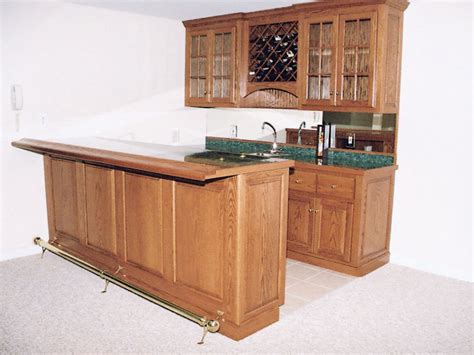 Custom Home Bar Cabinets Wet And Dry Basement Bars