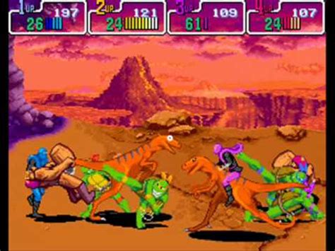 After chasing down the shredder, he sends the turtles through a time warp, where they must fight through various time periods in order to return home and defeat shredder and krang once and for all. Teenage Mutant Ninja Turtles: Turtles in Time 4 player ...