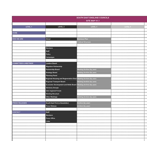 20 Awesome Site Map Website Structure Templates Templatelab