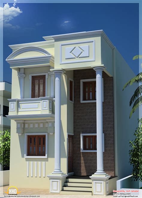 1600 Sq Ft Narrow House Design In India Kerala Home