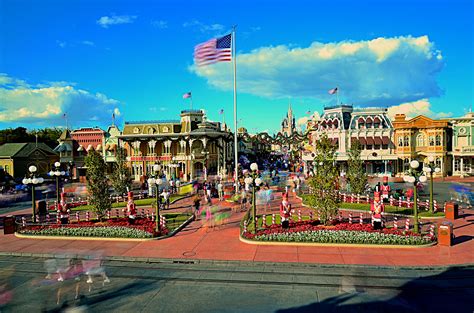 Main Street Usa In The Magic Kingdom From The Walt Disney World