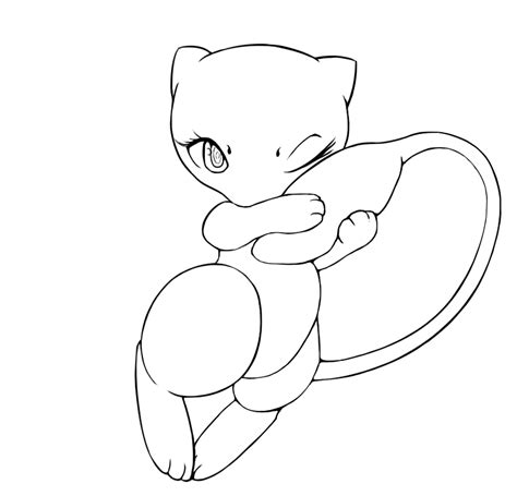 You have chance to travel through fantasy world of hundreds of pokemon characters: Pokemon Mew Coloring Page - Coloring Home