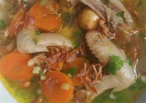 Dikutip dari instagram @kulinerigram, berikut resep membuat sup ayam kampung yang simpel, gurih dan menggunggah selera makan, jumat (18/6). Resep Sup ayam kampung enak dan sehat oleh Amani Halawa ...
