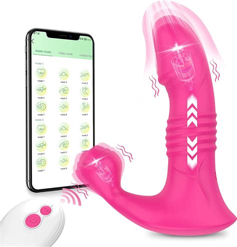 App Remote Control Thrusting G Spot Vibrator 10 Thrusting And Vibrating Modes Rechargeable