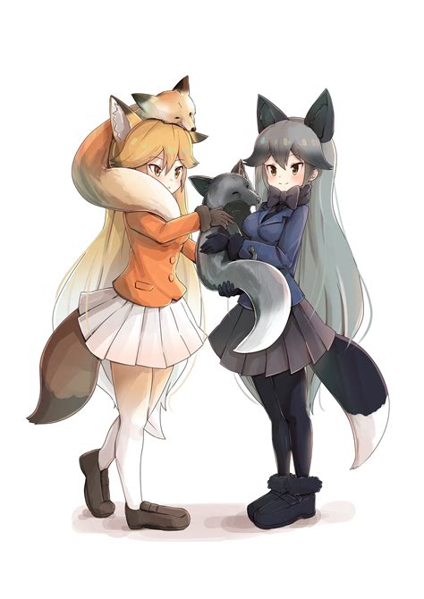 Silver Fox And Ezo Red Fox Kemono Friends Drawn By Mappuri Danbooru