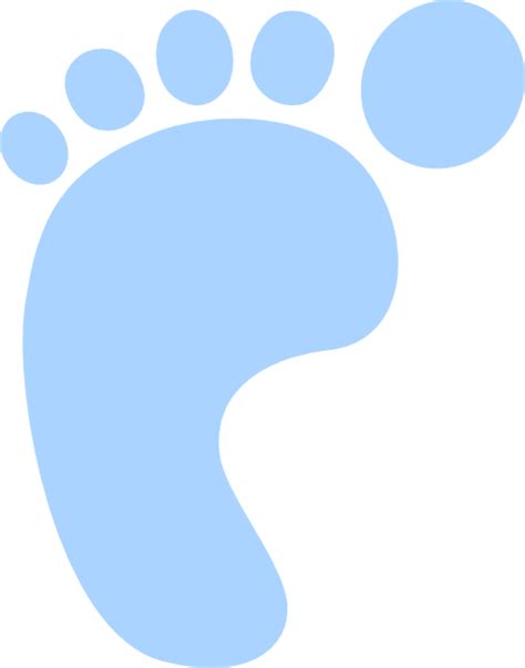 Bluish Footprint Clip Art At Vector Clip Art Online