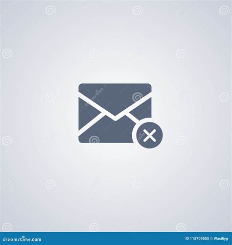 E Mail Delete Mail Delete Vector Best Flat Icon Stock Vector