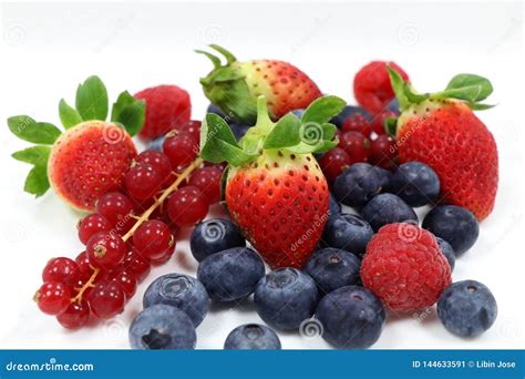 Fresh Mixed Berries Stock Image Image Of Berries Food 144633591