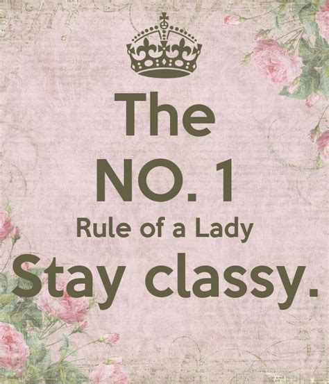 Rules Of A Lady No 1