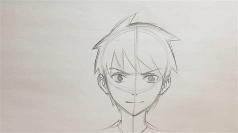 Outline a shape for the head of the anime boy. Easy Anime Boy Drawing at GetDrawings | Free download