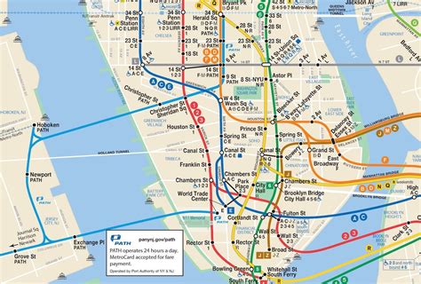 City Of New York New York Map New Jersey Transit Route Map Images And