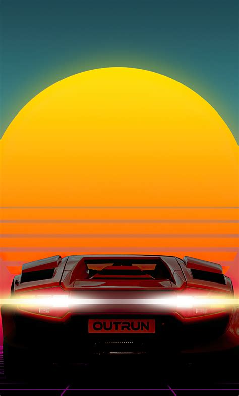 1280x2120 1980s Sunset Outrun 4k Iphone 6 Hd 4k Wallpapers Images