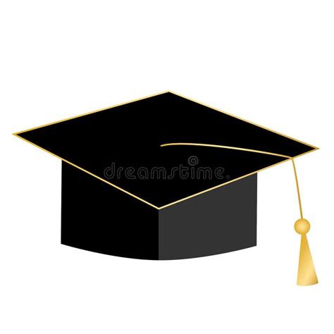 Graduation Hat Icon Vector Illustration Education Concept Stock