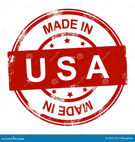 Made In Usa Stamp Stock Vector Illustration Of American 92541745