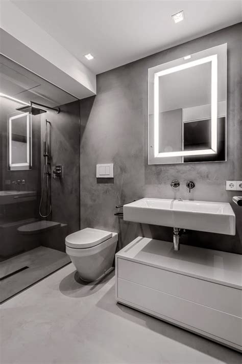 Lighted mirrors or medicine cabinets, undercabinet or tape lights, and flush mount ceiling. Bathroom lighting plan - Tips and ideas with Led Lights ...