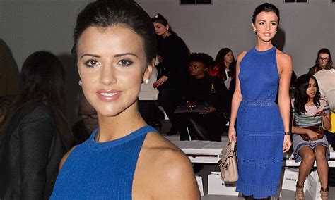 Braless Lucy Mecklenburgh Shows Off Her Slender Figure At London Fashion Week Show Daily Mail