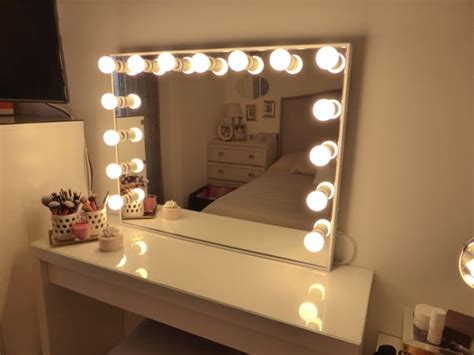 Bathroom mirrors with lights make shaving, applying makeup and all those tricky flossing maneuvers much easier. Deluxe vanity mirror extra large hollywood by CraftersCalendar