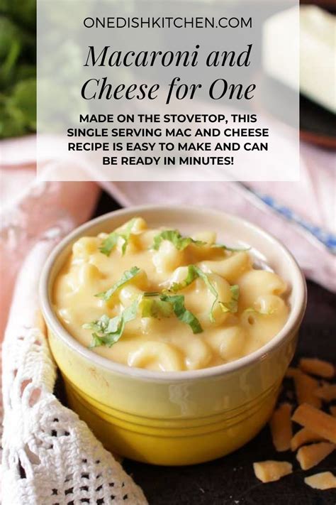 Single Serve Mac And Cheese Recipe Macaroni And Cheese Recipe For One
