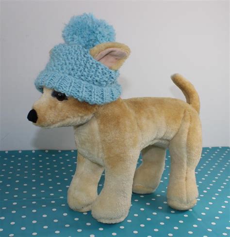 Free Knitting Pattern Dog Bobble Beanie Hat I Sew Free