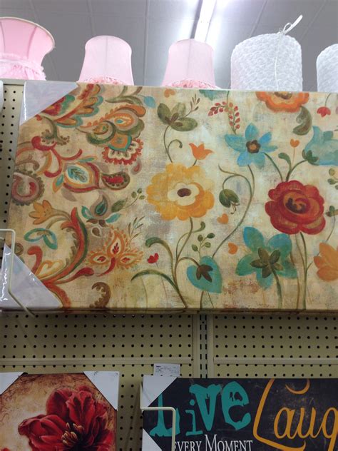 Maybe you would like to learn more about one of these? $90 Paisley Flowers canvas art at Hobby Lobby | Flower ...