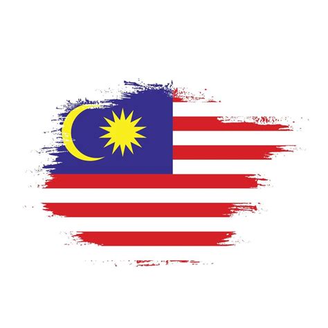 Brush Frame Malaysia Flag Vector 16127802 Vector Art At Vecteezy