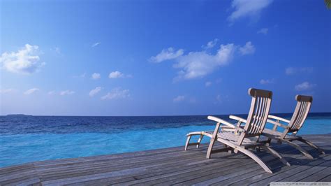 Tropical Beach Chairs Free Wallpaper Wallpapersafari