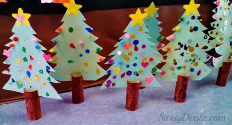 Diy Christmas Tree Toilet Paper Roll Craft For Kids Crafty Morning