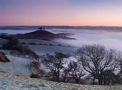 Morning Mists Over Colmers Hill Landscape Click Photography Dorset