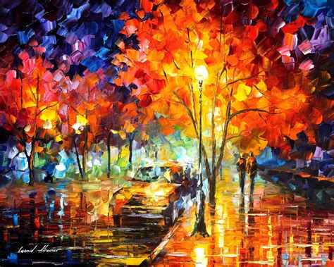 Impressionism had an idea of capturing the visual impression that light caused, using contrasting and pure colors with strong. Leonid Afremov, oil on canvas, palette knife, buy original ...