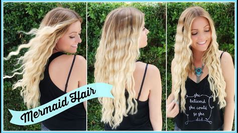 Mermaid Waves Hair Tutorial Style By Dani Youtube