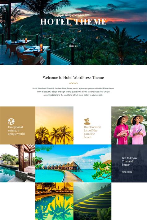 Hotel Wordpress Theme Booking And Resort Website Builder Tool