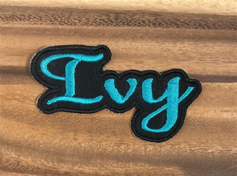Custom Embroidered Name Patch Contoured Border Name Etsy