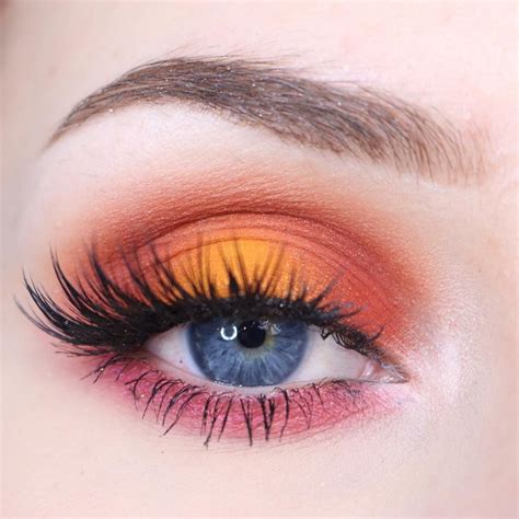 Pinterest Apphiaf Orange And Pink Halo Eye Orange Eye Makeup Halo Eye